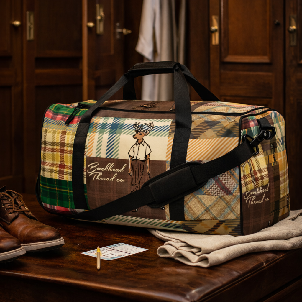 Weekend Plaid Duffle – Buckhead Thread Company