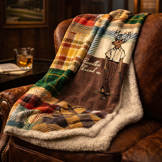 Plaid Sherpa Clubhouse Blanket